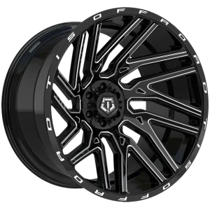 TIS Wheels – 554BM – Black – 20″x10″ -19mm – Summer Wheels – 554BM2106819S
